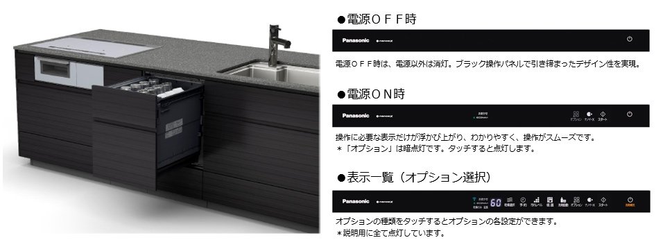 上質なキッチン空間に溶け込むダーク系タンクカラーを採用